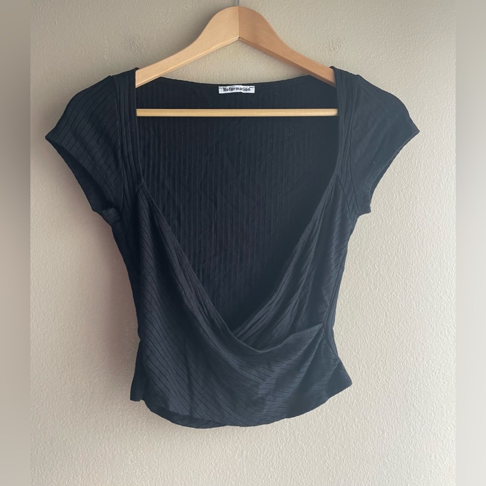 Reformation Women Black Top Size Small